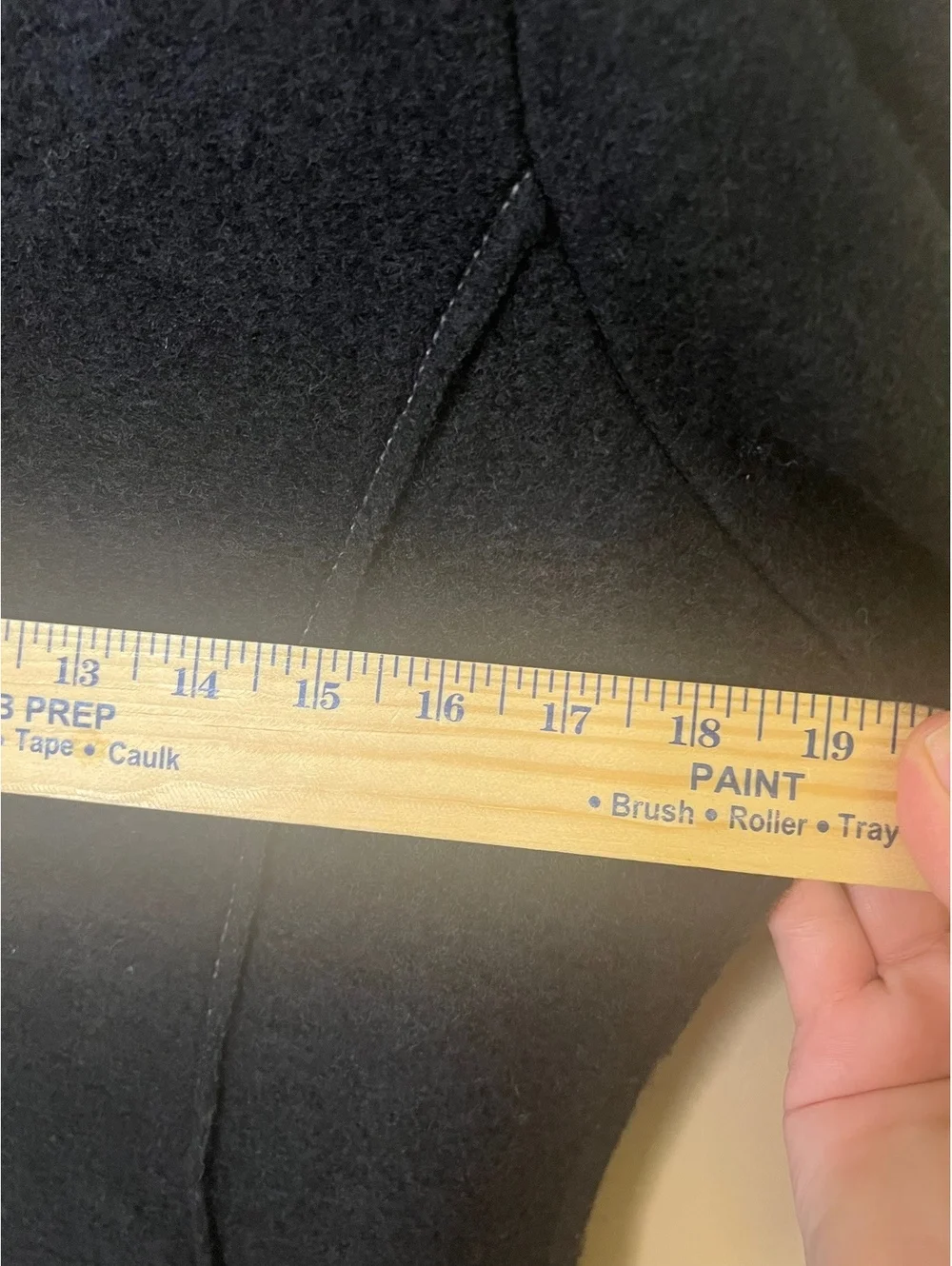 N/A black wool